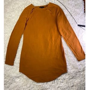 Derek Heart burnt orange LG dress